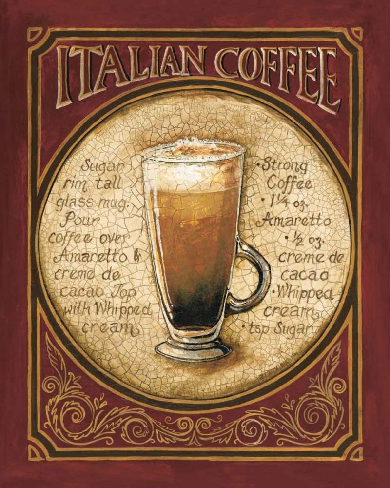 Wall Art Painting id:5034, Name: Italian Coffee, Artist: Gorham, Gregory