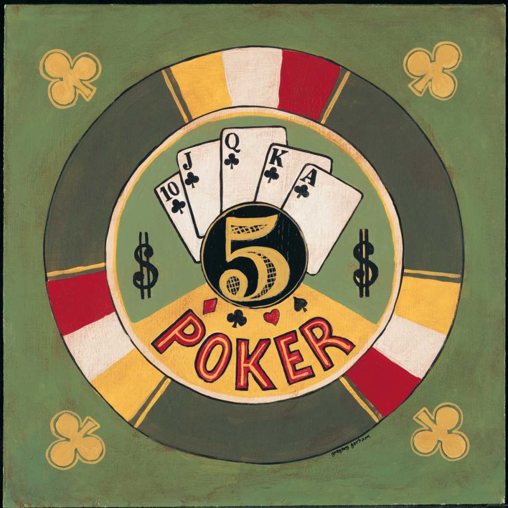 Wall Art Painting id:5041, Name: Poker - $5, Artist: Gorham, Gregory