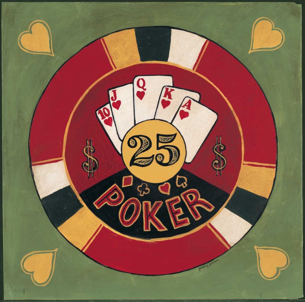 Wall Art Painting id:5042, Name: Poker - $25, Artist: Gorham, Gregory