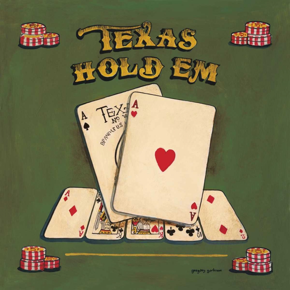 Wall art: Texas Hold Em, by Gorham, Gregory