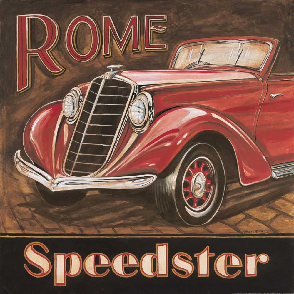 Wall art: Rome Speedster, by Gorham, Gregory