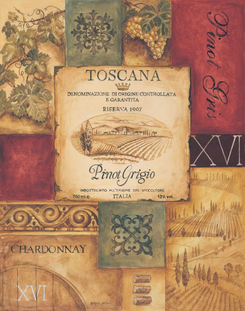 Wall art: Wine Country I, by Gorham, Gregory