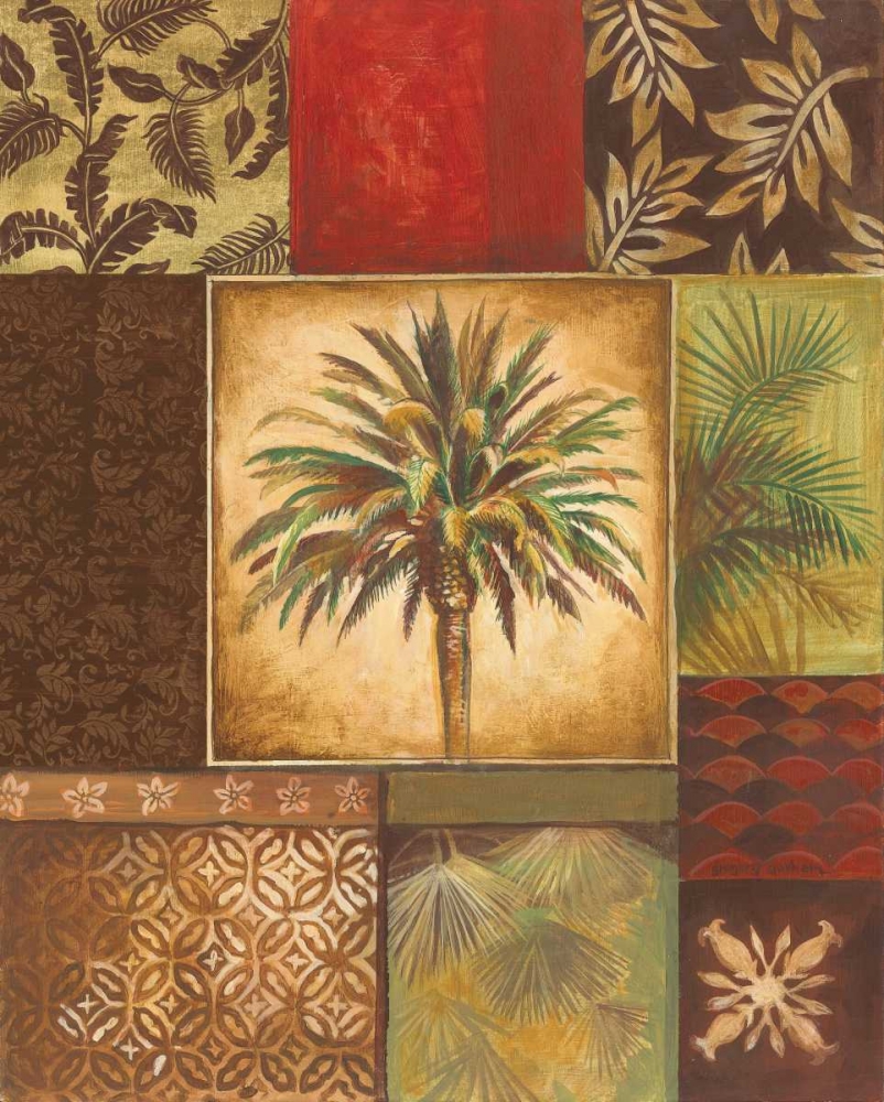 Art Print: Palm Collage I