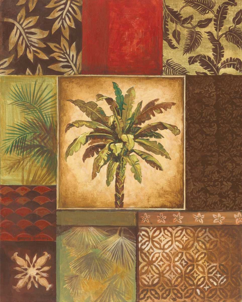 Wall Art Painting id:5124, Name: Palm Collage II, Artist: Gorham, Gregory