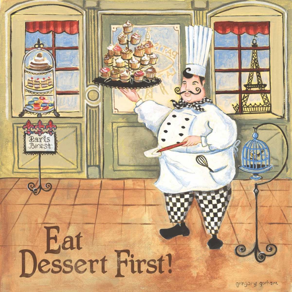 Wall Art Painting id:29031, Name: Chef III, Artist: Gorham, Gregory