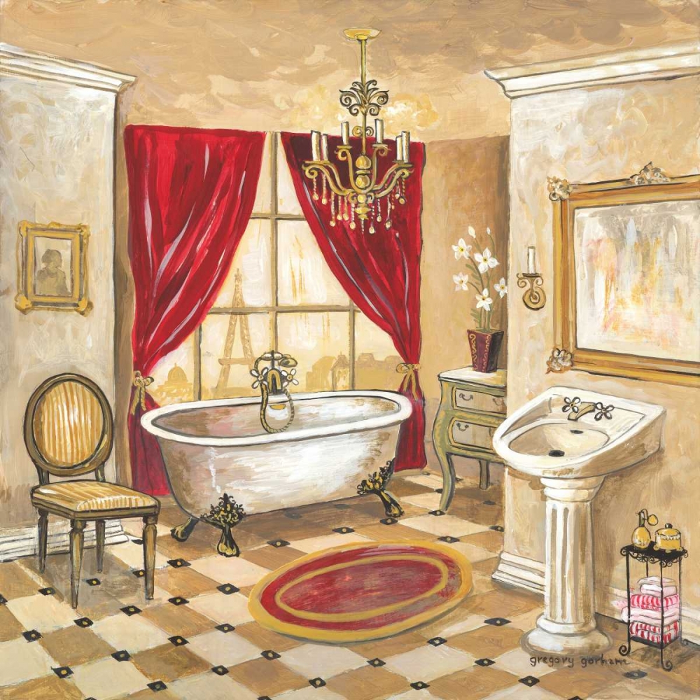 Wall art: Parisian Bath, by Gorham, Gregory