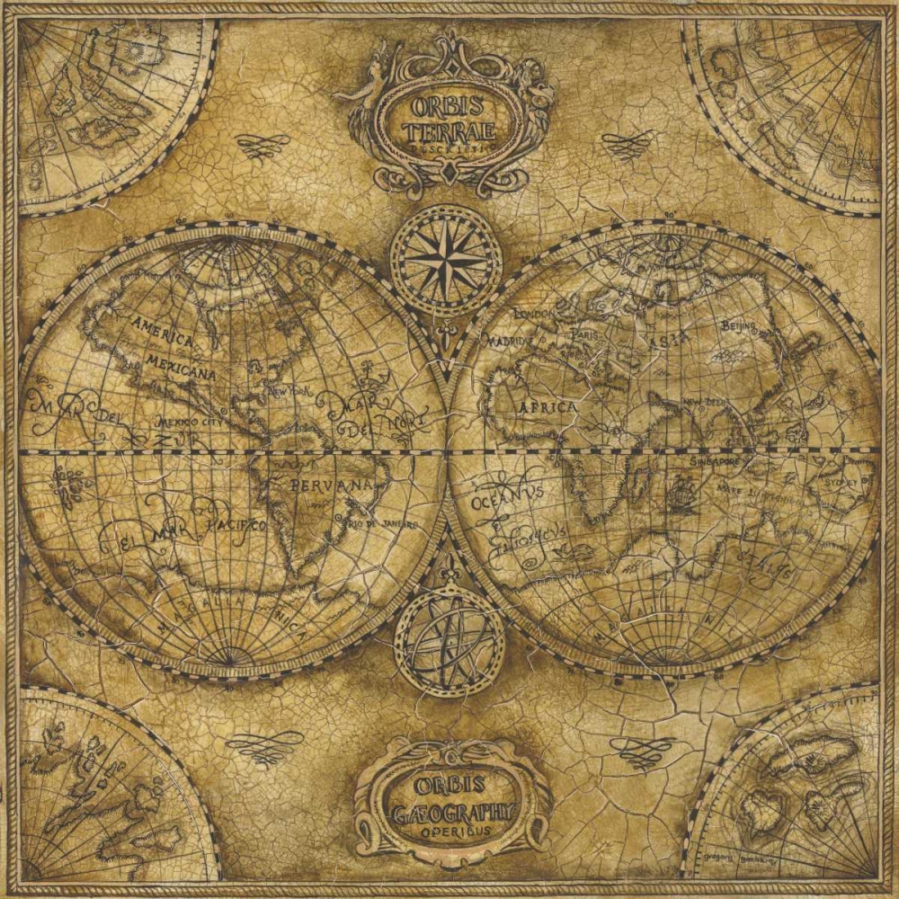 Wall art: Orbis Torrae, by Gorham, Gregory