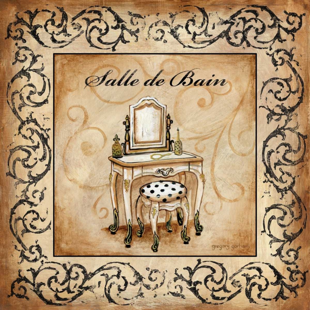 Wall art: Classic Salle De Bain, by Gorham, Gregory