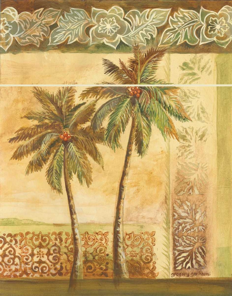 Wall art: Palm Trees II, by Gorham, Gregory