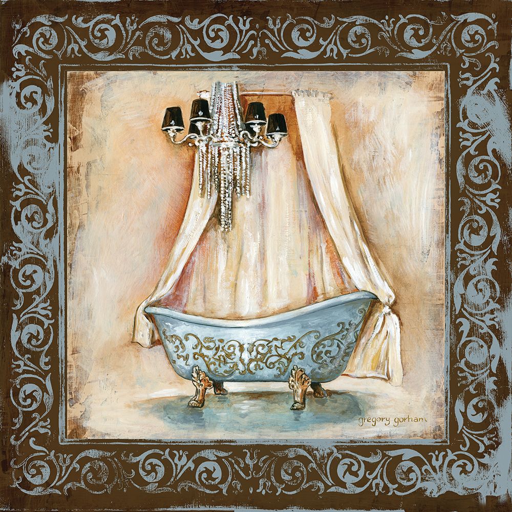 Wall Art Painting id:525319, Name: Elegant Bath III, Artist: Gorham, Gregory