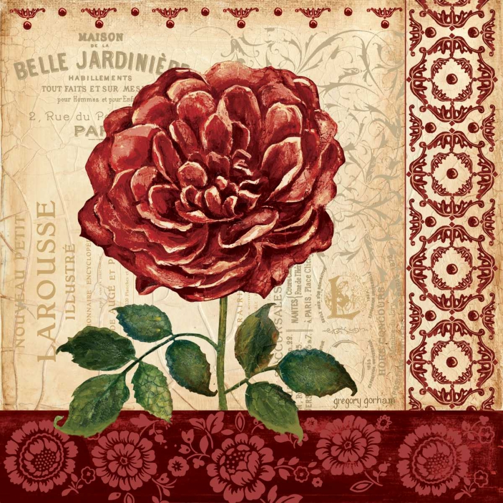 Wall Art Painting id:29053, Name: Vintage Rose, Artist: Gorham, Gregory