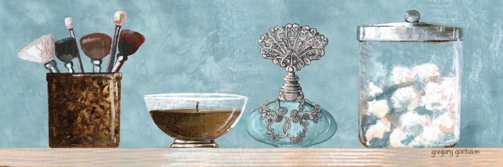 Wall Art Painting id:24496, Name: Blue Bath Panel I, Artist: Gorham, Gregory