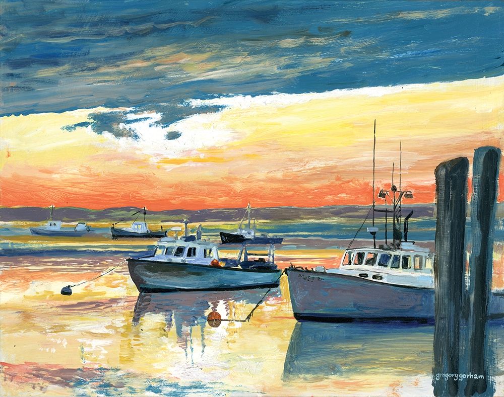 Wall art: Fish Pier Channel, by Gorham, Gregory