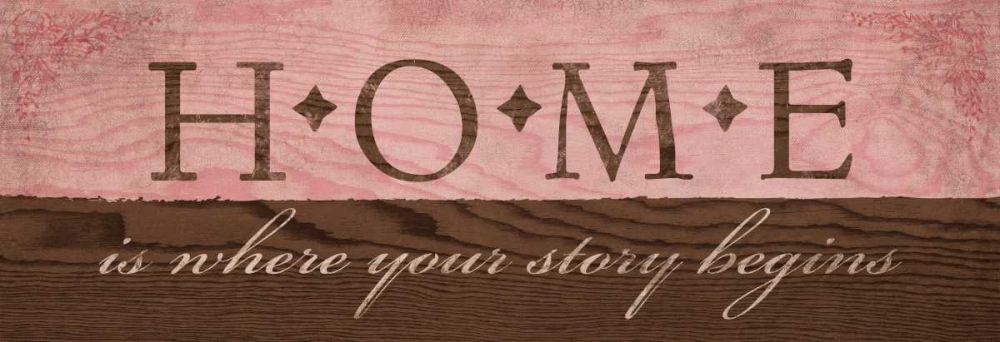 Wall art: Home in Pink, by Harbick, N