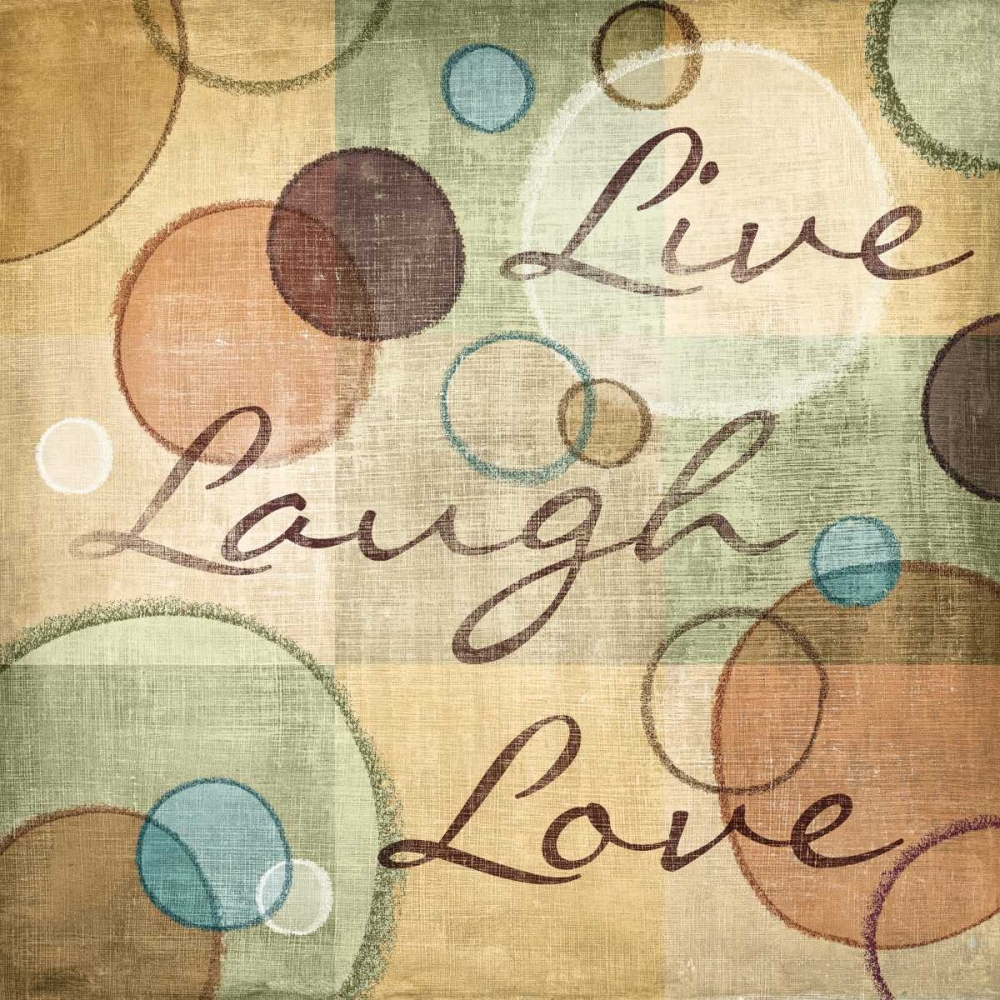 Wall Art Painting id:5279, Name: Live Laugh Love, Artist: Harbick, N