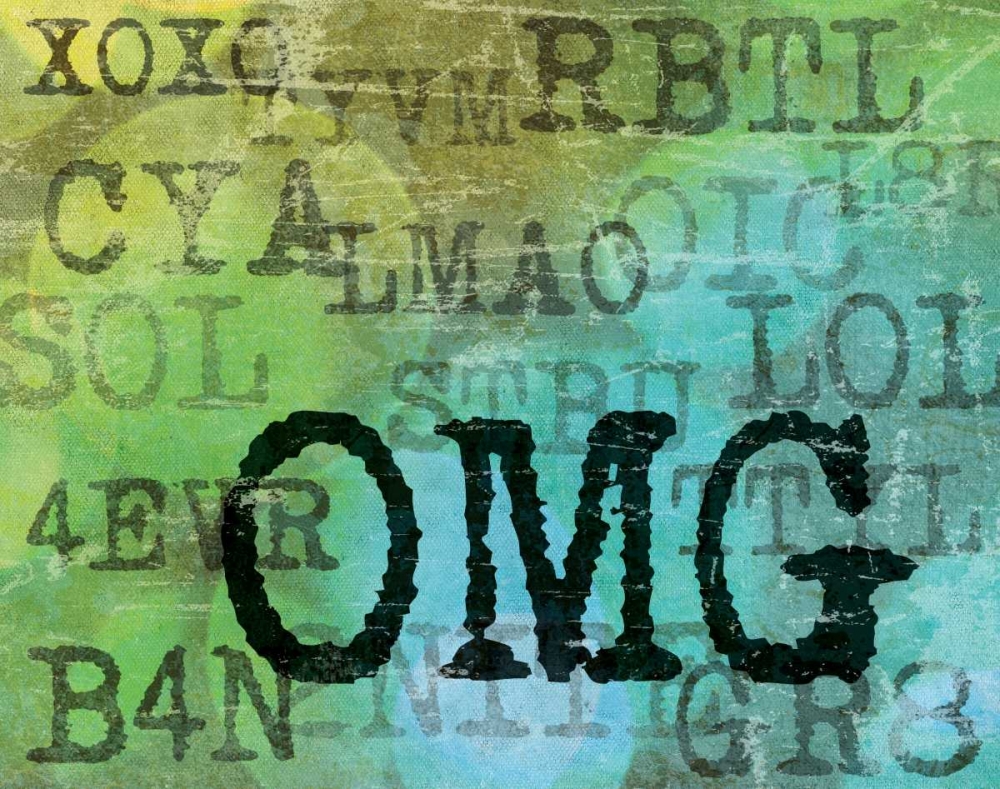 Wall art: Text Logic II, by Harbick, N