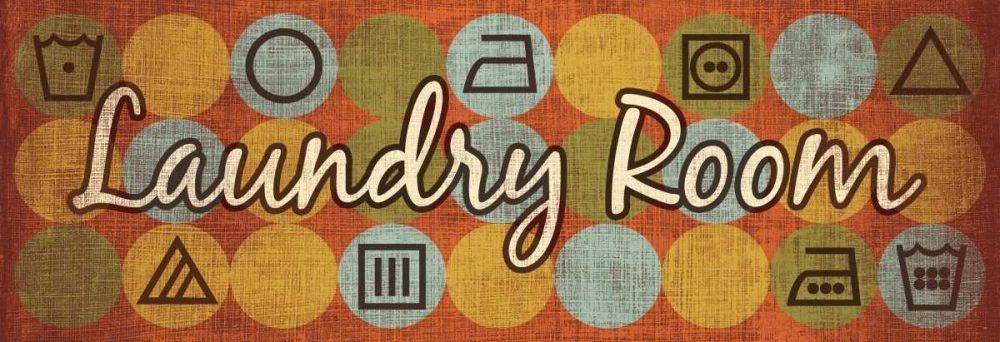 Wall art: Laundry Symbols Panel I, by Harbick, N