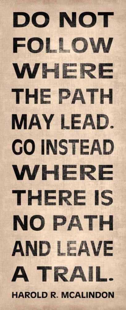 Art Print: Leave a Trail