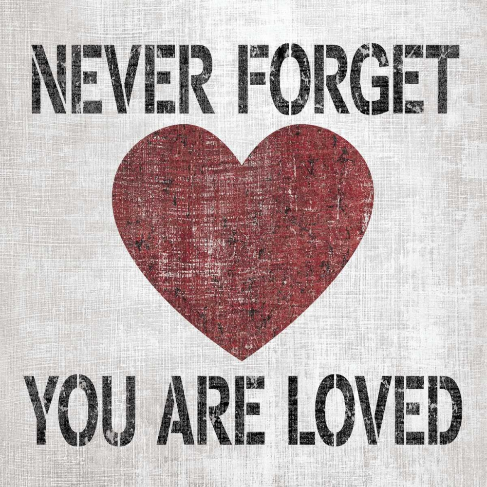 Wall Art Painting id:63620, Name: You Are Loved Sq, Artist: Harbick, N