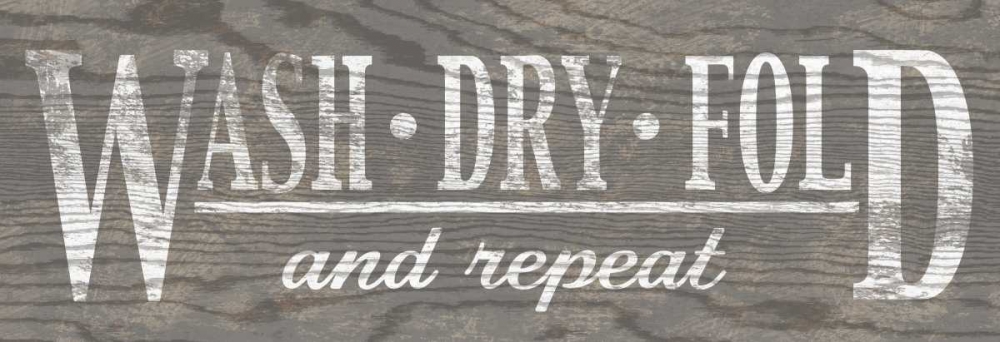 Art Print: Wash Dry Fold