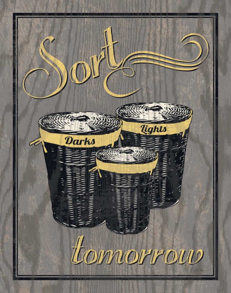 Art Print: Sort - Gray