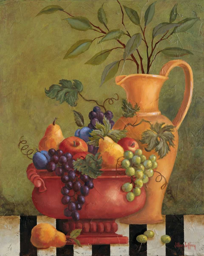 Wall Art Painting id:5421, Name: Fresco Fruit II, Artist: Jeffrey, Jillian