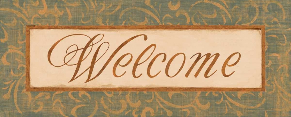 Wall Art Painting id:5424, Name: Moss Gold Scroll I, Artist: Jeffrey, Jillian