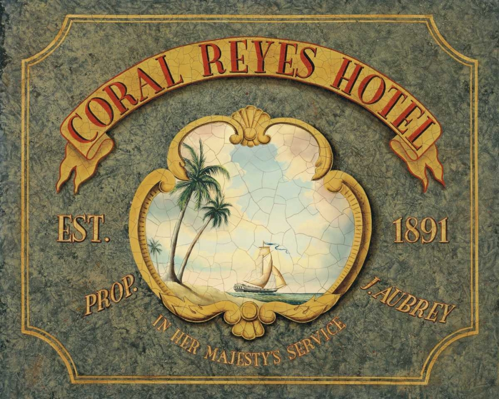 Wall art: Coral Reyes Hotel, by Jones, Catherine