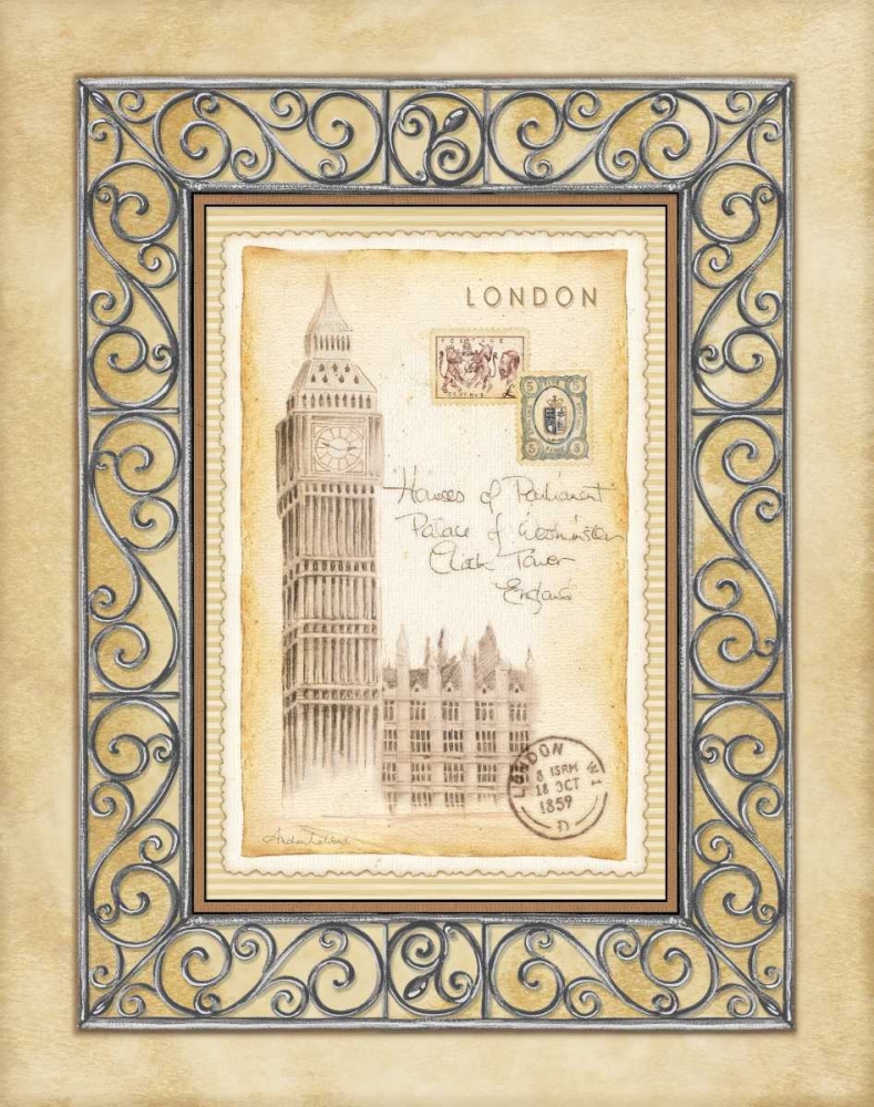 Wall art: London Postcard, by Laliberte, Andrea