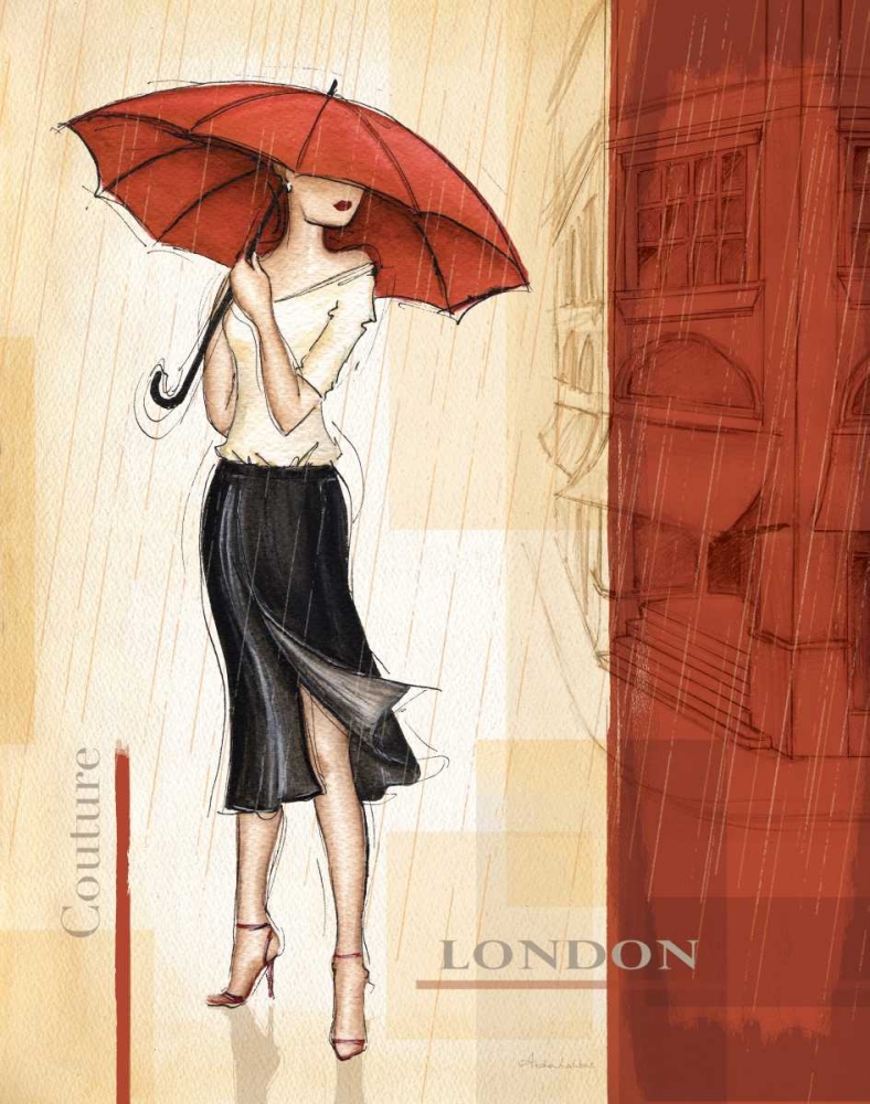 Wall Art Painting id:5855, Name: Rain London, Artist: Laliberte, Andrea
