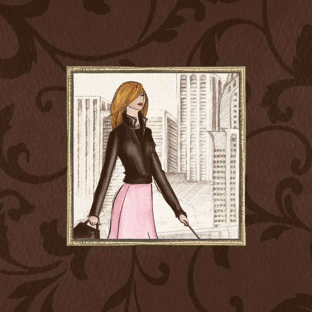 Wall Art Painting id:5860, Name: New York in Pink, Artist: Laliberte, Andrea