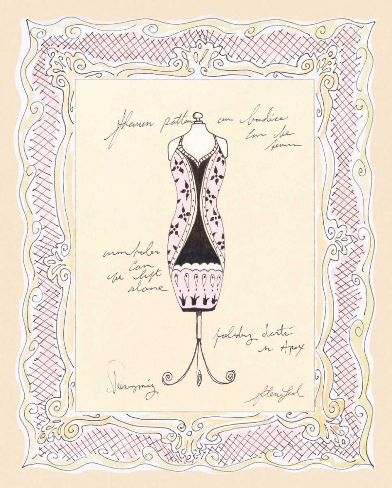 Wall Art Painting id:5871, Name: Dress Form III, Artist: Leal, Steve