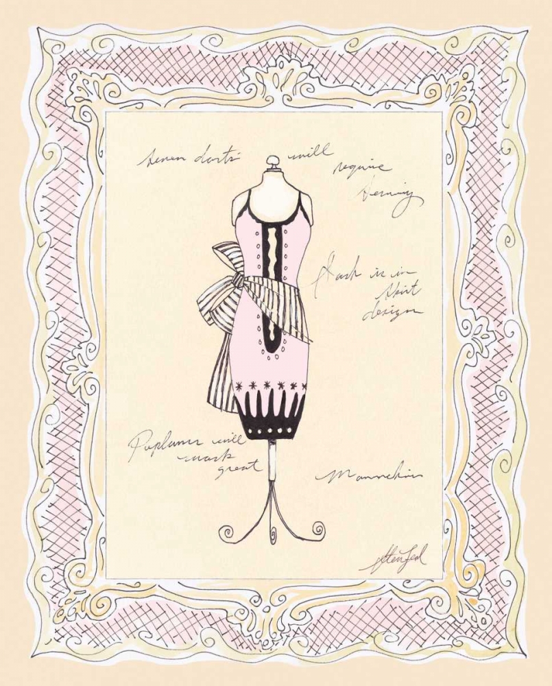 Wall Art Painting id:5872, Name: Dress Form IV, Artist: Leal, Steve