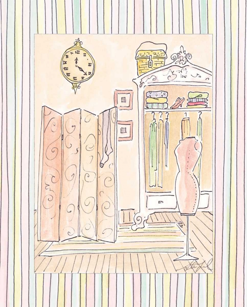 Wall art: Powder Room II, by Leal, Steve