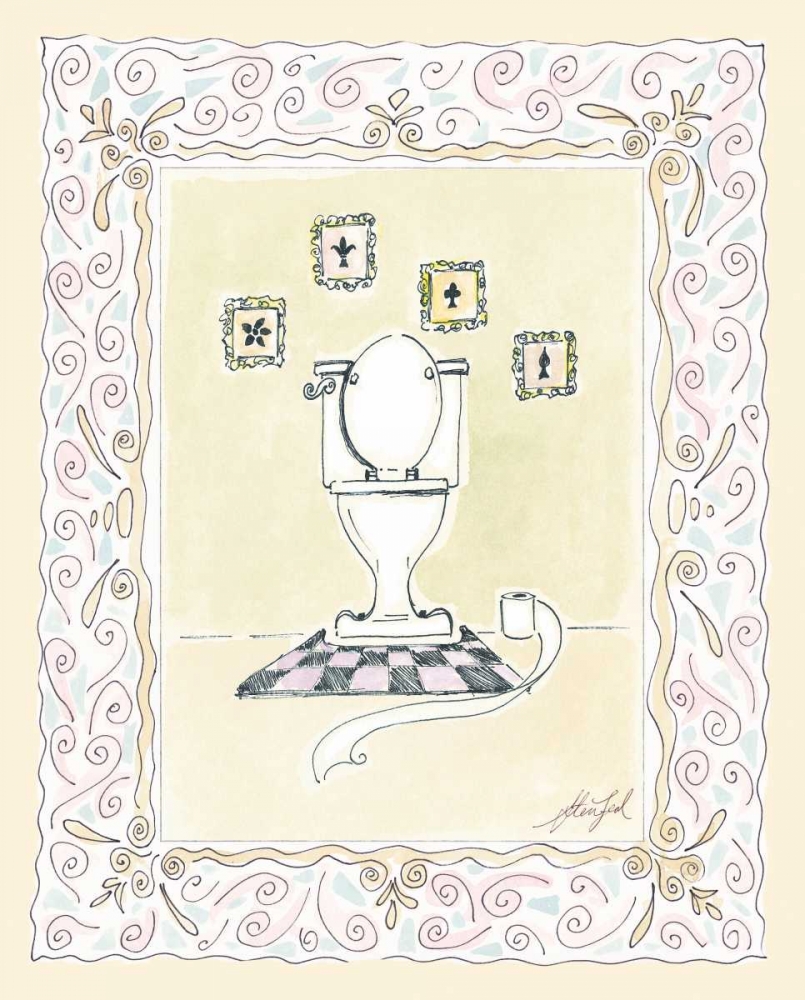 Wall art: Toilette II, by Leal, Steve
