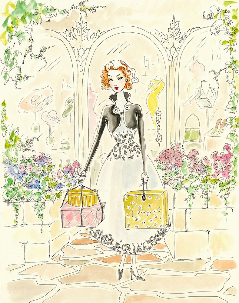 Wall Art Painting id:364736, Name: Boutique Shopping I, Artist: Leal, Steve