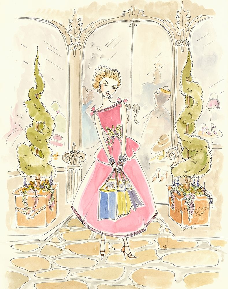 Wall Art Painting id:364737, Name: Boutique Shopping II, Artist: Leal, Steve