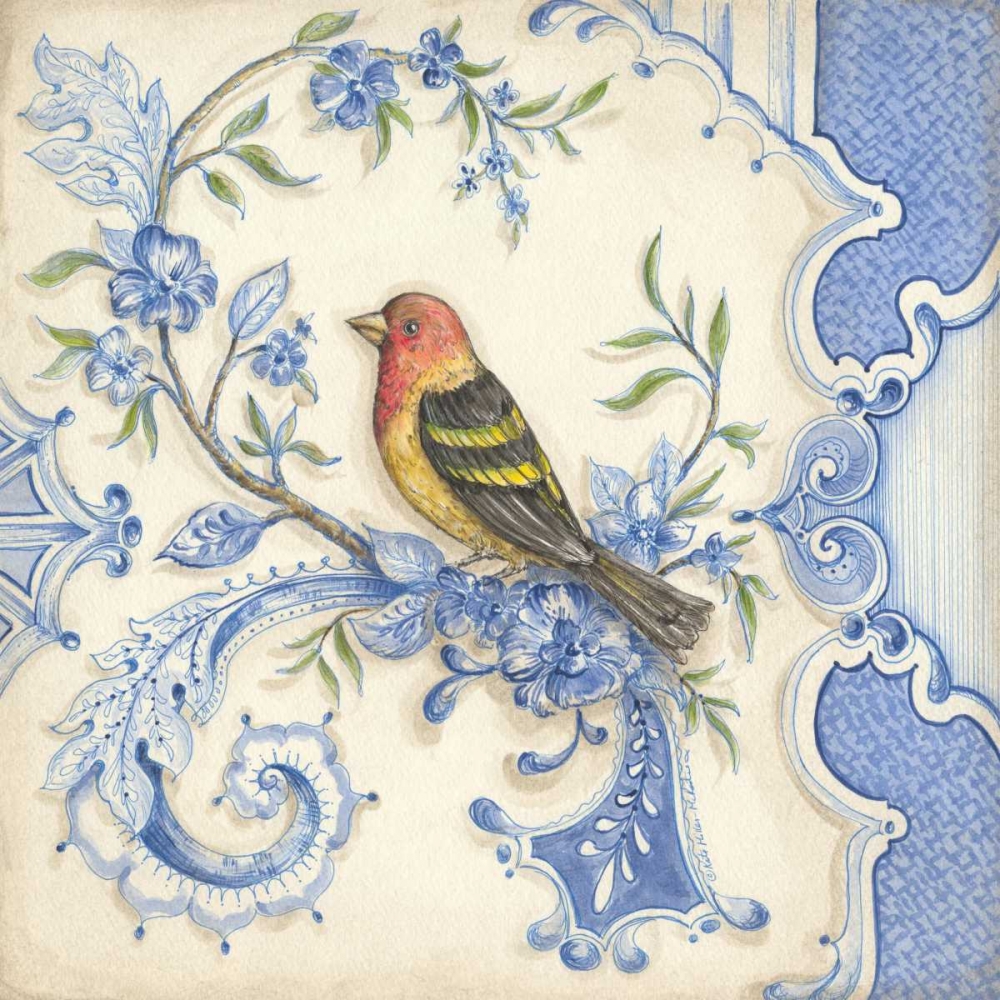 Wall Art Painting id:19755, Name: Chinoiserie Aviary I, Artist: McRostie, Kate