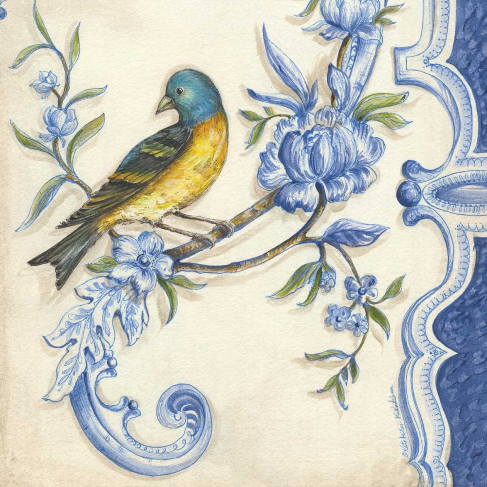 Wall Art Painting id:19756, Name: Chinoiserie Aviary II, Artist: McRostie, Kate