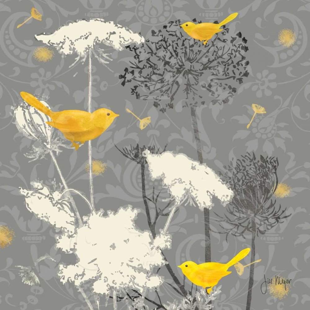 Wall Art Painting id:14097, Name: Gray Meadow Lace II, Artist: Meyer, Jill