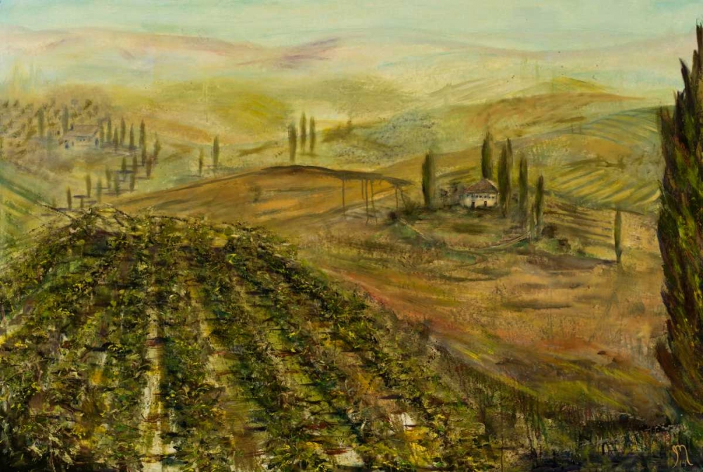 Wall Art Painting id:163994, Name: Italian Vineyard, Artist: Monahan, Jodi