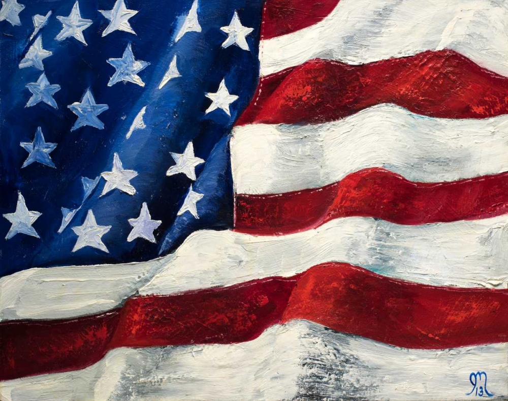 Wall Art Painting id:163978, Name: My Flag, Artist: Monahan, Jodi