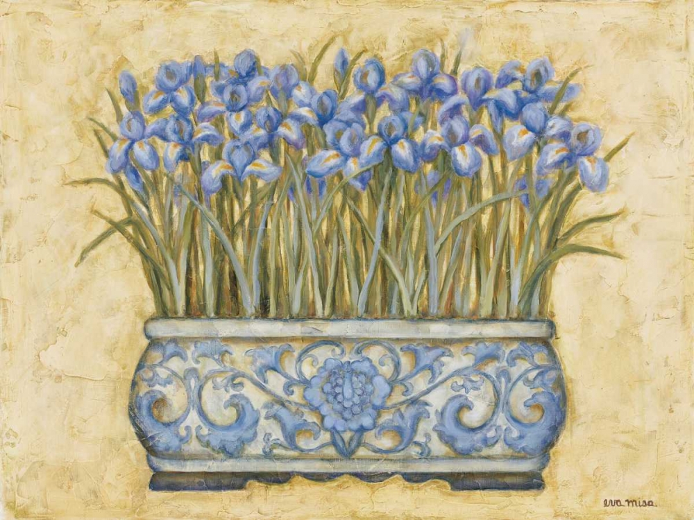 Wall Art Painting id:6152, Name: Blue Irises, Artist: Misa, Eva