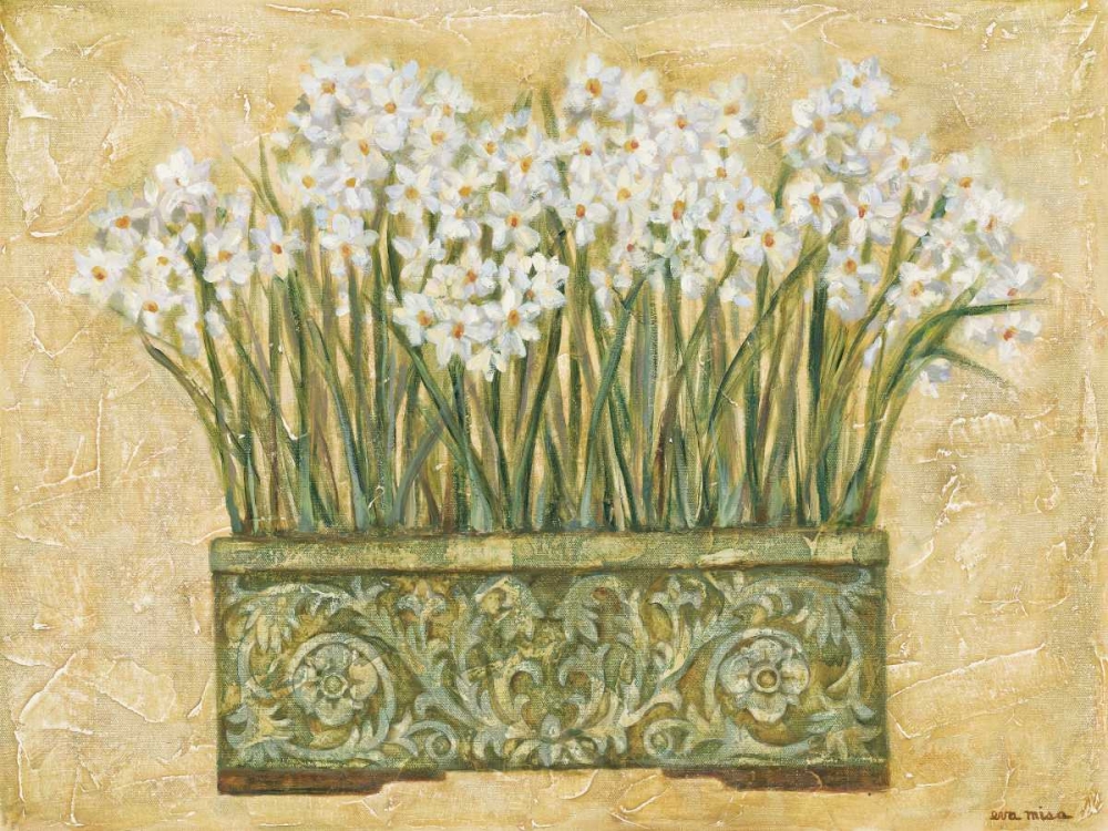 Wall Art Painting id:6154, Name: White Narcissus, Artist: Misa, Eva