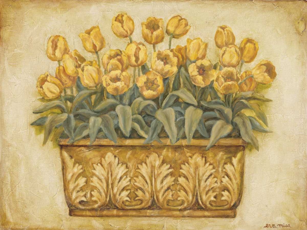 Wall Art Painting id:6155, Name: Yellow Tulips, Artist: Misa, Eva