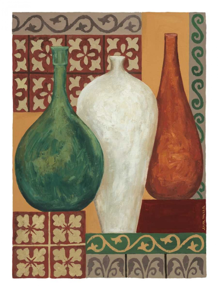 Wall Art Painting id:6160, Name: Vessels and Tiles I, Artist: Misa, Eva