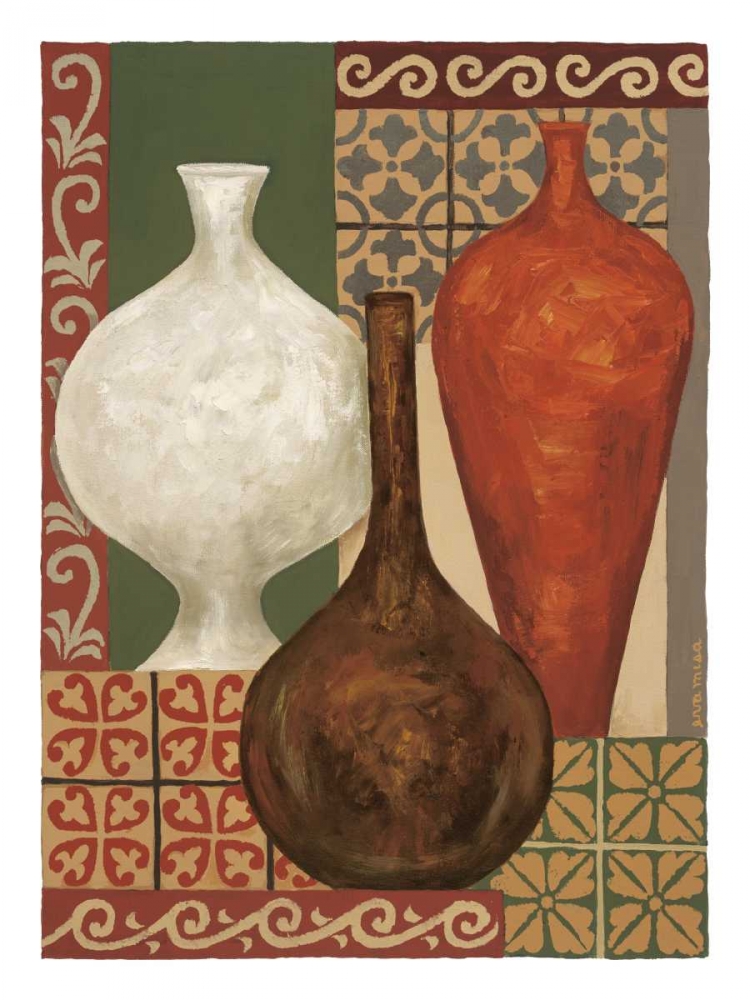 Wall Art Painting id:6161, Name: Vessels and Tiles II, Artist: Misa, Eva