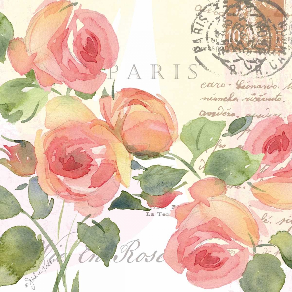 Wall art: La Vie En Rose II, by Paton, Julie