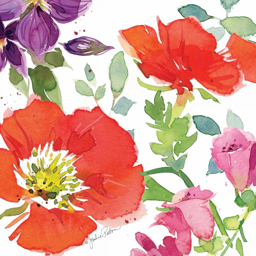 Wall Art Painting id:63720, Name: Red Poppies IV, Artist: Paton, Julie