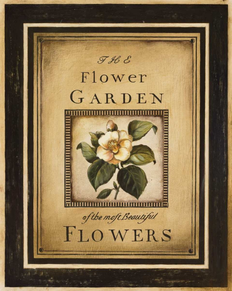 Art Print: Flower Garden I